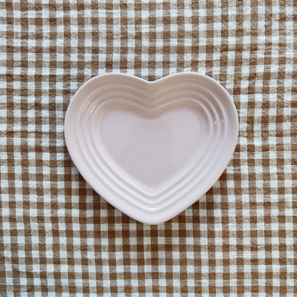Le Creuset Pink Heart-Shaped Saucer
